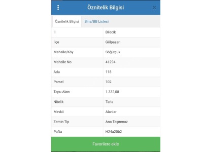 Bilecik Gölpazarı Söğütcük 1332 M² Satılık Tarla Köyü