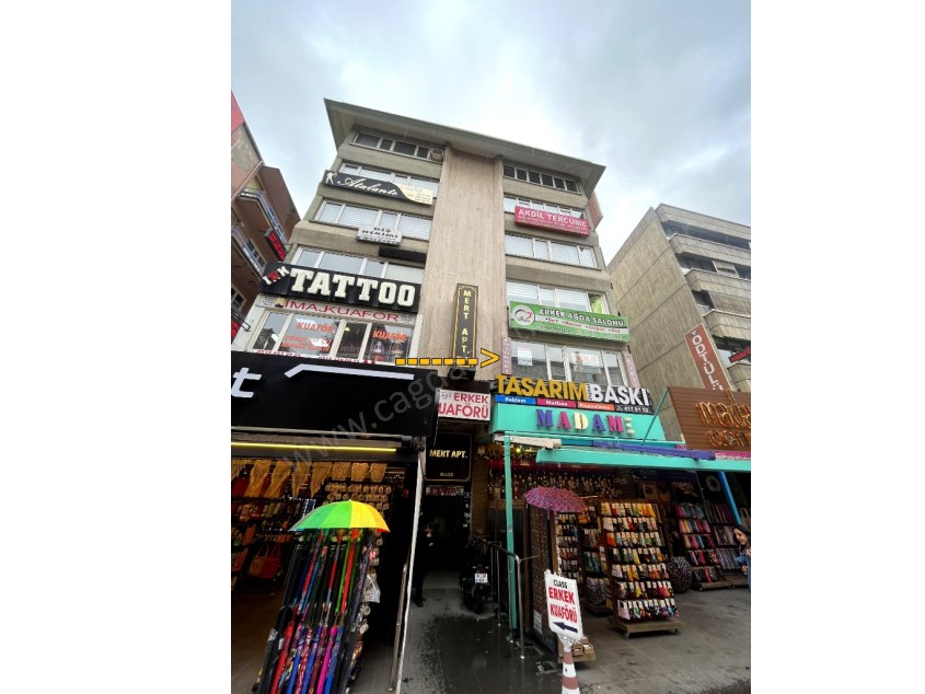 ÇAĞDAŞ TAN KIZILAY KARANFİL 1 DE SATILIK ÖN CEPHE İŞ YERİ