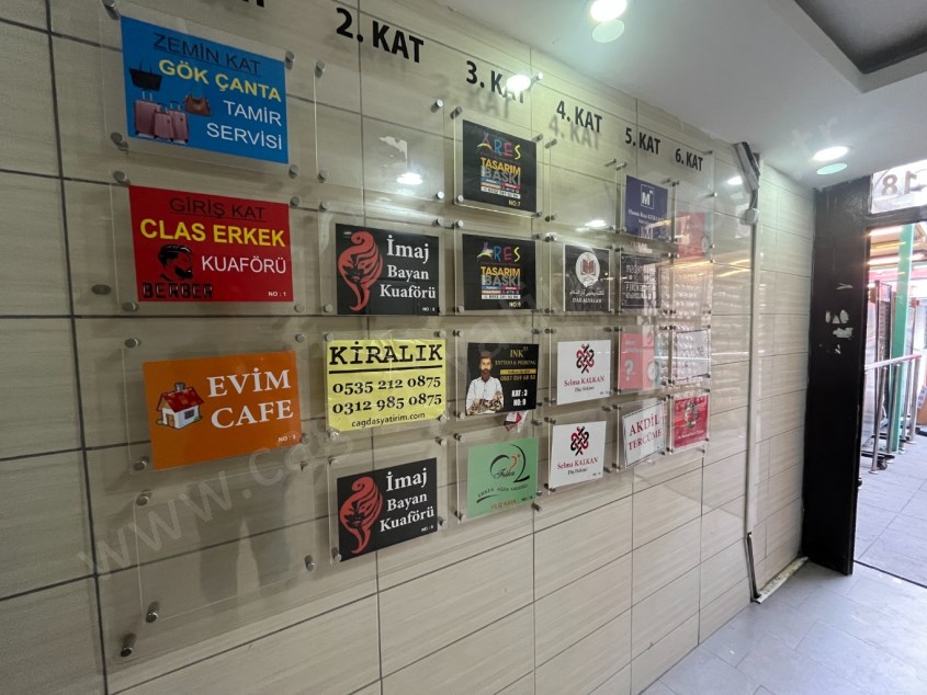 ÇAĞDAŞ TAN KIZILAY KARANFİL 1 DE SATILIK ÖN CEPHE İŞ YERİ