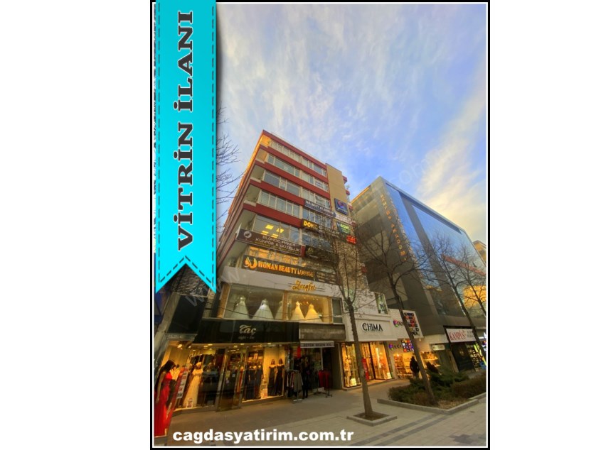 ÇAĞDAŞ TAN KIZILAY İZMİR CAD. ÖN CEPHE KİRALIK 3+1 İŞYERİ