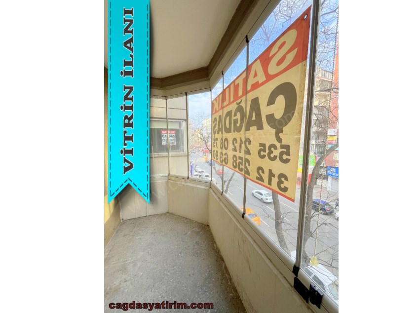 ÇAĞDAŞ  TAN KIZILAY, MİTHATPAŞA CAD. ÜZERİ ÖN CEPHE SATILIK 1+1 İŞYERİ