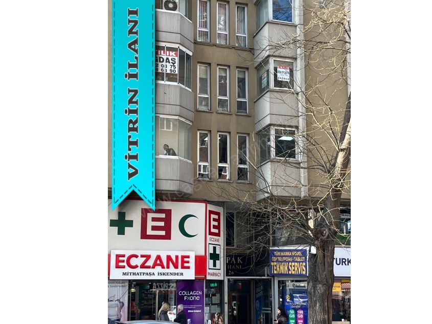 ÇAĞDAŞ  TAN KIZILAY, MİTHATPAŞA CAD. ÜZERİ ÖN CEPHE SATILIK 1+1 İŞYERİ