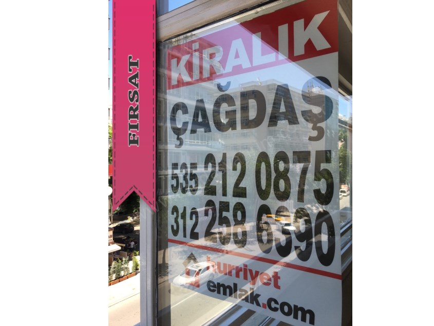 ÇAĞDAŞ TAN KİRALIK OFİS İŞYERİ ZİYA GÖALP BULV. ÜZERİNDE FULL YAPILI 3+1