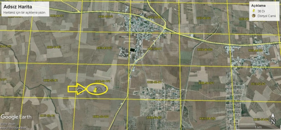 Dörtyol Dörtyol Satılık Arazi |  45450M2 27.500£ İmarlı  Resim-4