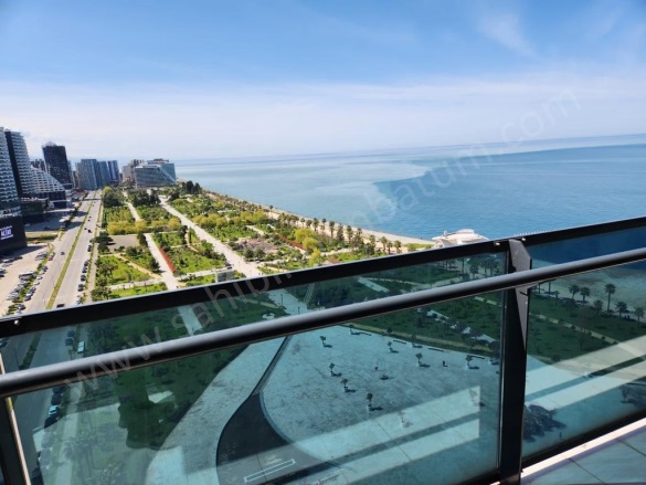 Merkez Batum Kiralık Daire |  2+1 Oda | 65M2 Aylık 1.000$ Eşyalı  | 18. Kat | Klima | 1 Banyo Resim-3