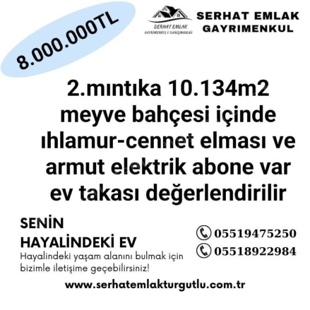 Albayrak Mah. Turgutlu Satılık Tarla |  10134M2 8.000.000Tl Resim-1