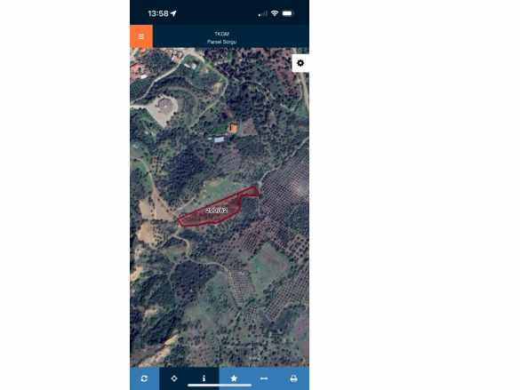 Turgutlu Satılık Tarla Derbent Mah 4 495M2 Yolu Var Köyün Üst Tarafında