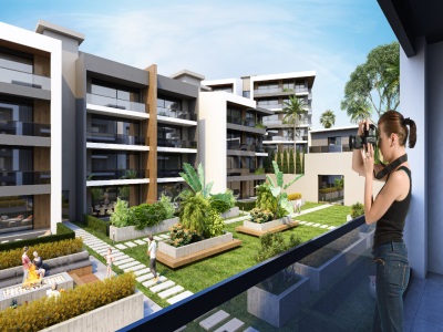 3+1 Geniş Havuzlu Sitede Satılık Daire Aydın Kuşadası İkiçeşmelik Mah