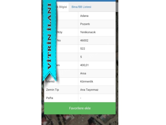 Yenikonacık Mah. Pozantı Satılık Arsa |  400M2 1.350.000Tl Resim-2