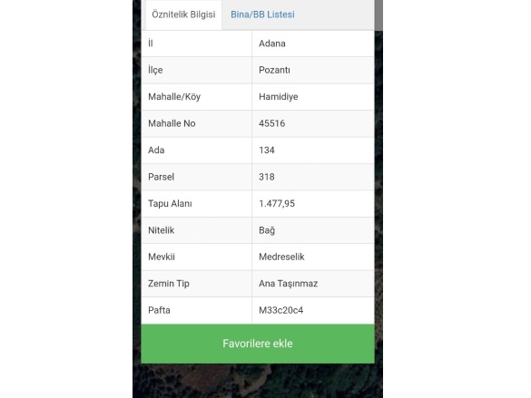 Hamidiye Mah. Pozantı Satılık Bağ |  1477M2 1.700.000Tl Resim-2