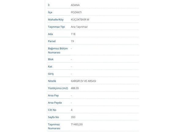 Akçatekir Mah. Pozantı Satılık Yazlık |  500M2 6.750.000Tl Resim-1