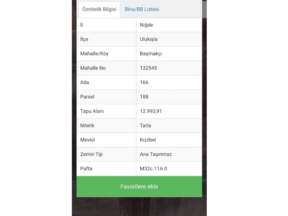 Küme2 Mah-Başmakçı Köyü. Ulukışla Satılık Tarla |  13000M2 1.845.000Tl Resim-2