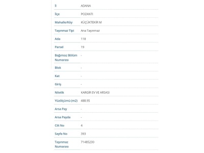 Pozantı Küçüktekirde Bahçeli Ev Ve Arsası Satılık Yazlık Cazip Akçatekir Mah