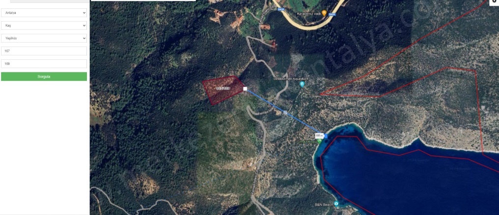 Yeşilköy Mah. Kaş Satılık Tarla |  7000M2 28.500.000Tl Resim-3