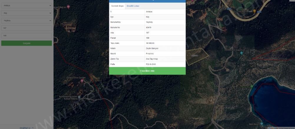 Yeşilköy Mah. Kaş Satılık Tarla |  7000M2 28.500.000Tl Resim-4