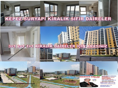 Kepez Suryapı Kiralık Daire Sıfır Ler 1+1 Mah