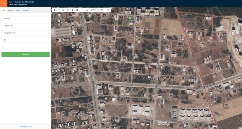 Yeniköy Mah. Döşemealtı Satılık Kat Karşılığı Arsa |  357M2 1Tl İmarlı  Resim-2