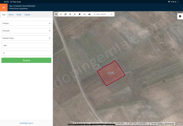 Sülekler Mah. Korkuteli Satılık Tarla |  2900M2 3.000.000Tl Resim-3