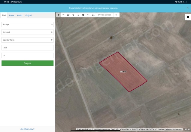 Sülekler Mah. Korkuteli Satılık Tarla |  2900M2 3.000.000Tl Resim-4