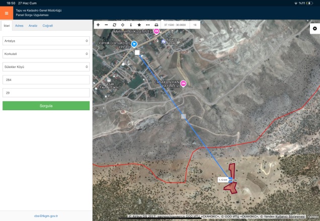 Sülekler Mah. Korkuteli Satılık Tarla |  7267M2 8.750.000Tl Resim-3