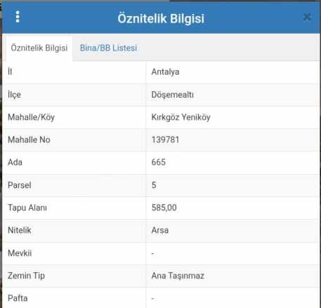 Yeniköy De Satılık Arsa Antalya Döşemealtı Mah