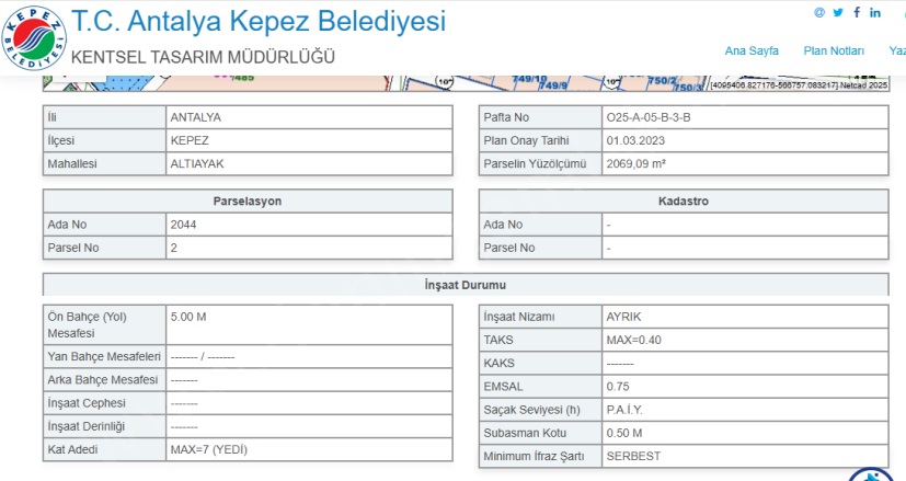 Altıayak Mah. Kepez Satılık Kat Karşılığı Arsa | 1Tl Resim-4