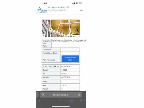 Antalya Aksu Altıntaşta %50 Kupon Arsalar Satılık Kat Karşılığı Arsa Altıntaş Mah