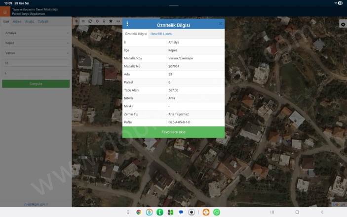 Esentepe Mah. Kepez Satılık Kat Karşılığı Arsa |  567M2 1Tl Resim-1