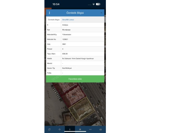 Yüksekalan Mah. Muratpaşa Satılık Kat Karşılığı Arsa |  2500M2 1Tl Resim-1