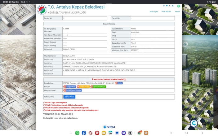 Aydoğmuş Mah. Kepez Satılık Arsa |  492M2 9.000.000Tl İmarlı  Resim-3