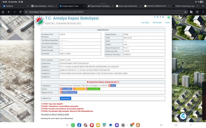 Aydoğmuş Mah. Kepez Satılık Arsa |  597M2 12.500.000Tl İmarlı  Resim-4