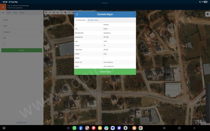 Aydoğmuş Mah. Kepez Satılık Arsa |  576M2 11.500.000Tl İmarlı  Resim-4