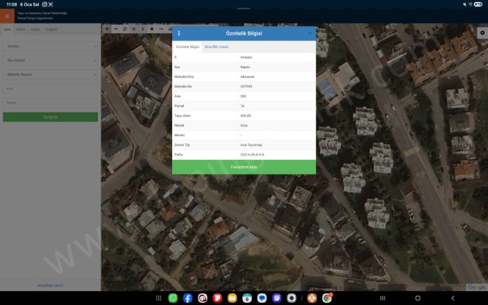Aktoprak Mah. Kepez Satılık Arsa |  426M2 426Tl Resim-2