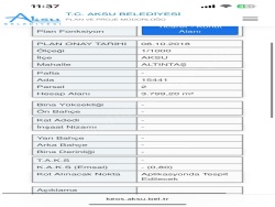 Aksu Altıntaş Mah. Satılık Kat Karşılığı Arsa 13177 M2