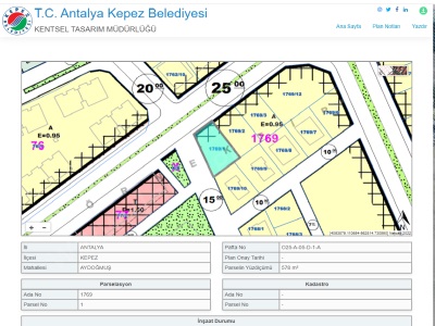 Aydogmus Mah Ana Cadde Uzeri 1702 M2 Ticari+Konut Satılık Arsa Kepez Aydoğmuş