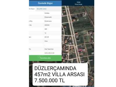 Antalya Döşemealtı Düzlerçamında Satılık Arsa Villa Sı Düzlerçamı Mah