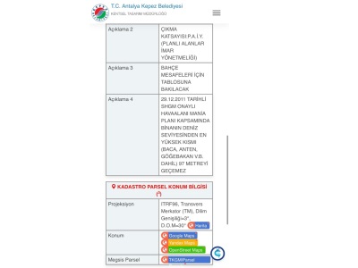 Antalya Kepez Altınova Orta Mahallede Fırsat Kat Katşılığı Arsa Satılık Karşılığı Mah