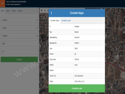 Demirel De Kat Karşılığı Ticari+Konut 700M2 Satılık Arsa Kepez Mah