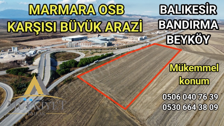 Beyköy Mah. Bandırma Satılık Tarla |  49237M2 100.000.000Tl İmarlı  Resim-1