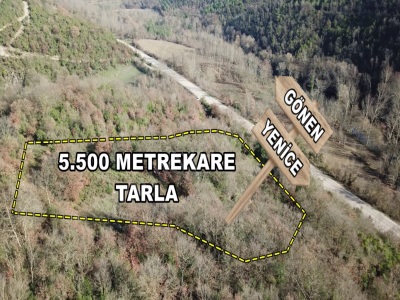 Gönen Yenice Ana Yol Üzerinde 5 Dönüm Satılık Tarla Gaybular Mah