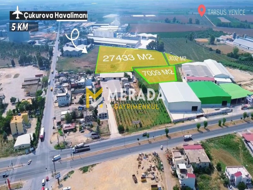  MERSİN ADANA YOLUNA 2. PARSEL SANAYİ İMARLI ARSA