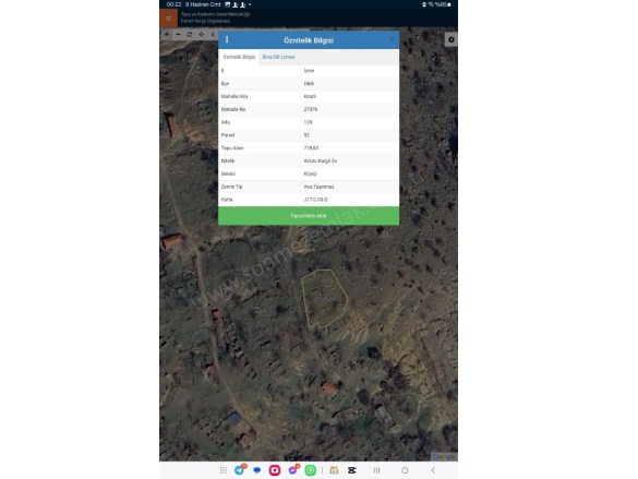 Kıratlı Mah. Dikili Satılık Arsa |  778M2 1.500.000Tl Resim-3