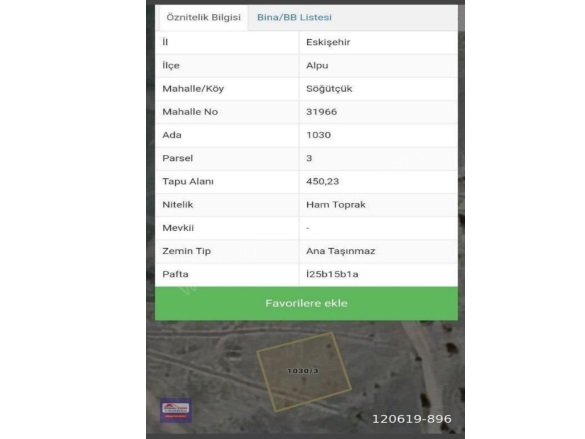 Söğütçük Mah. Alpu Satılık Arsa |  450M2 575.000Tl İmarlı  Resim-3