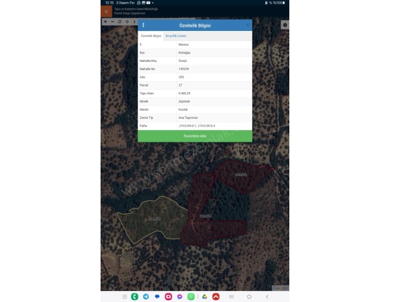 Öveçli Mah. Kırkağaç Satılık Tarla |  21500M2 1.500.000Tl Resim-4