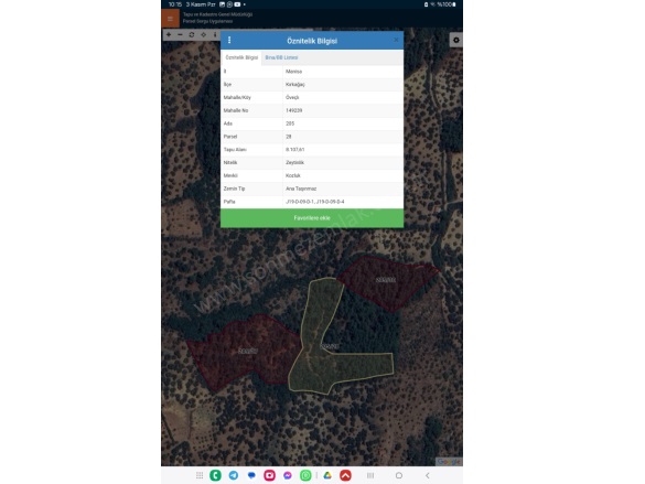 Öveçli Mah. Kırkağaç Satılık Tarla |  21500M2 1.500.000Tl Resim-5