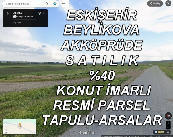 Akköprü Mah. Beylikova Satılık Arsa |  946M2 1.000.000Tl İmarlı  Resim-4