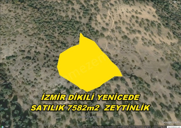 Yenice Mah. Dikili Satılık Tarla |  7580M2 2.850.000Tl Resim-1