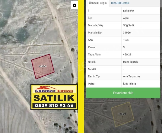 Söğütçük Mah. Alpu Satılık Arsa |  450M2 575.000Tl İmarlı  Resim-4