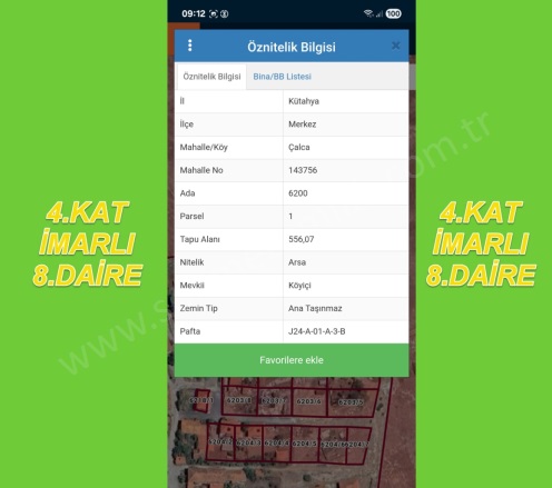 Çalca Mah. Kütahya Satılık Arsa |  556M2 2.850.000Tl İmarlı  Resim-4