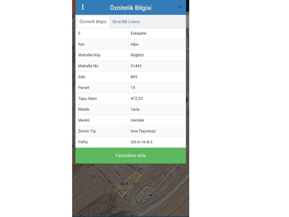 Büğdüz Mah. Alpu Satılık Tarla |  472M2 130.000Tl Resim-2